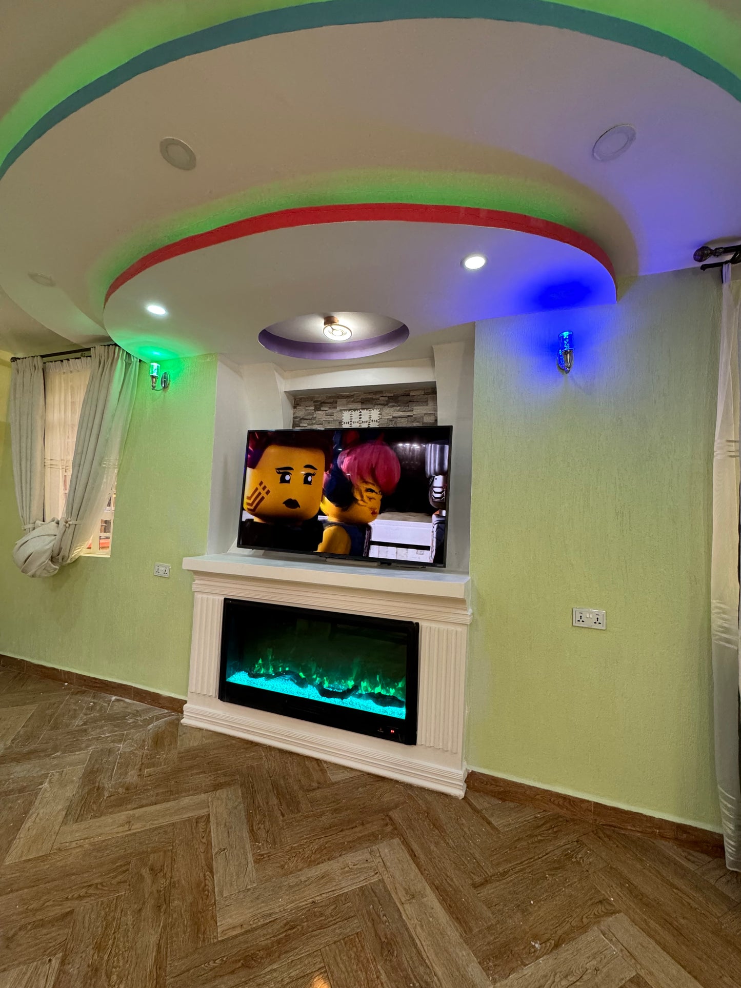 (1.2 Meter) FRONT VIEW FIRE ELYSIUM FIREPLACE UNIT