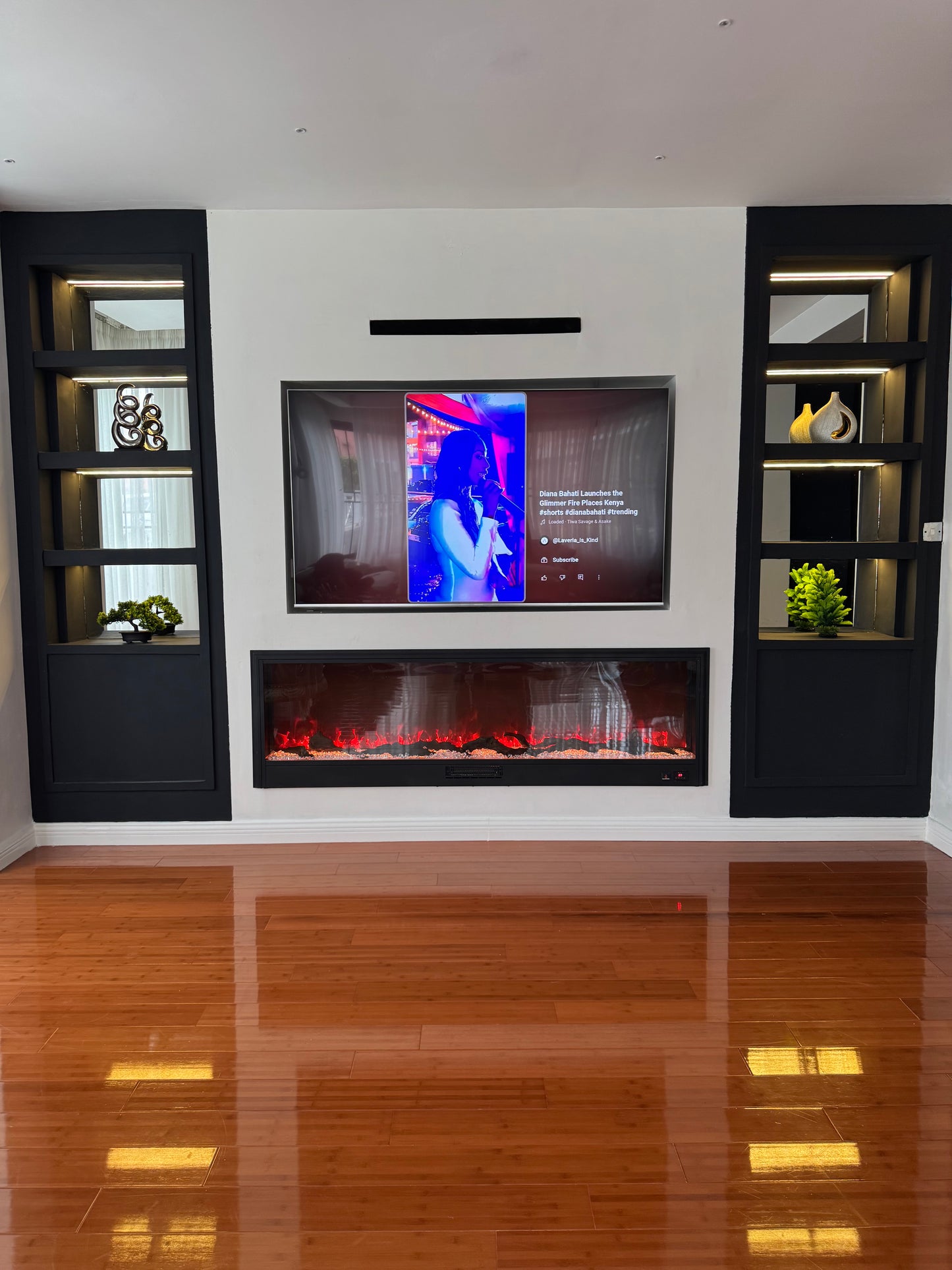 (1.2 Meter) FRONT VIEW FIRE ELYSIUM FIREPLACE UNIT