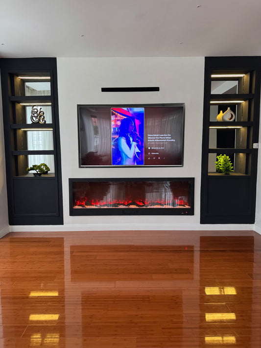 (0.7Meter) FRONT VIEW FIRE ELYSIUM FIREPLACE UNIT
