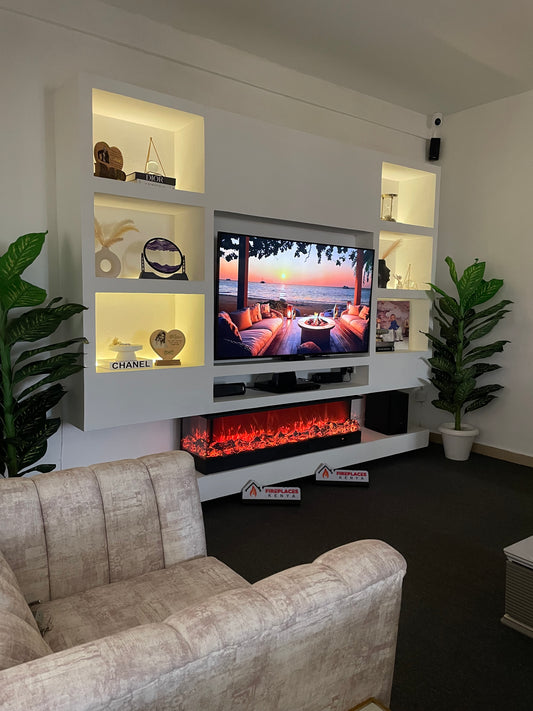 3 SIDED COZY GLOW FIREPLACE UNIT