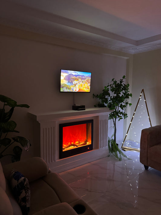 (1 Meter) FRONT VIEW FIRE ELYSIUM FIREPLACE UNIT